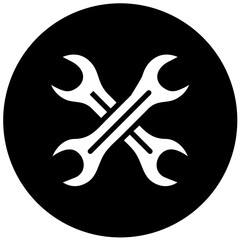 Vector Design Wrench Icon Style