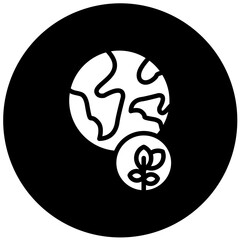 Vector Design Eco Globe Icon Style