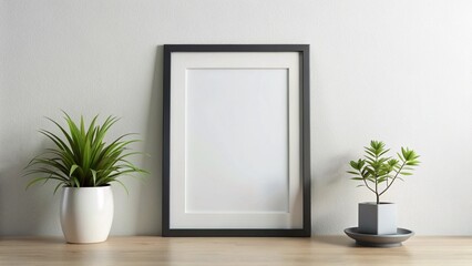 Minimal black frame mockup
