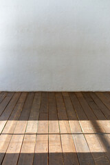 Fototapeta premium industrial concrete warm parquet sunlight