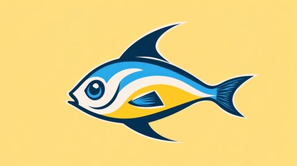 Vibrant Cartoon Fish Illustration