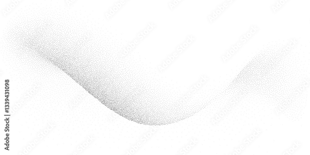 Poster Vector Abstract Stipple Noise Effect. Dotwork BG.