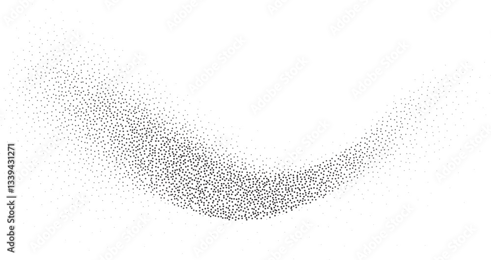 Poster Vector Abstract Stipple Noise Effect. Dotwork BG.