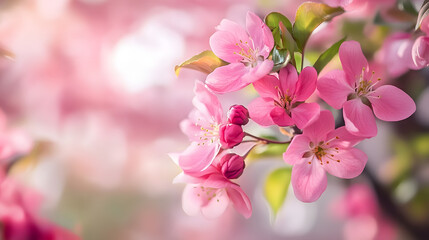 Obraz premium pink cherry blossom