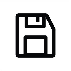 An icon representing a floppy disk, a classic data storage medium.