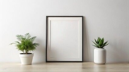 Minimal black frame mockup
