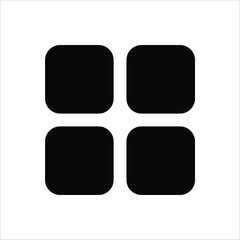 A simple icon representing a grid layout, commonly used in user interfaces and design applications.