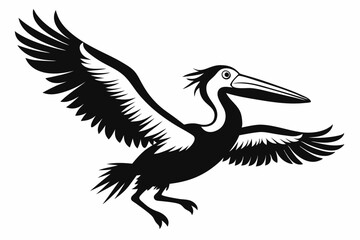azure kingfisher is flying with two leg line art silhouette vector illustration
