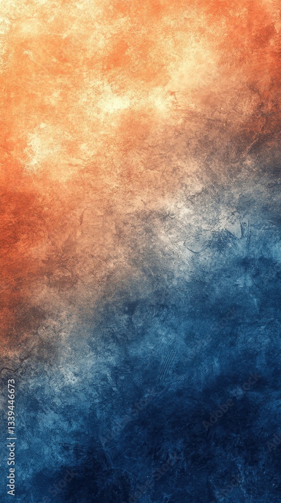 Aufkleber artistic texture background with orange and blue gradient creating a unique and captivating visual e