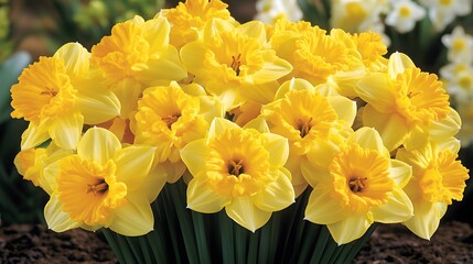 Fototapeta premium Vibrant Yellow Daffodils Bouquet Spring Flowers