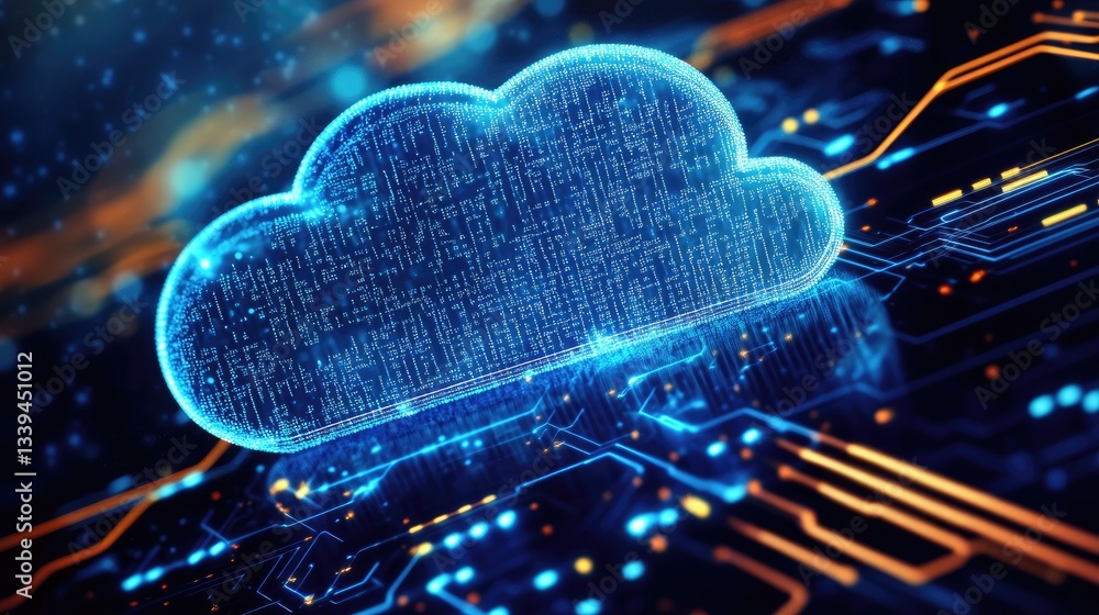 Poster a cloud computing and networking infrastructure with seamless connectivity.