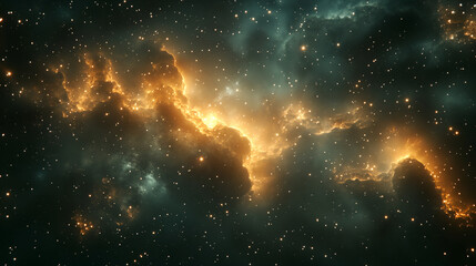 Celestial Tapestry: An awe-inspiring panorama of a nebula, with vibrant colors and intricate textures that capture the vastness and mystery of the cosmos.