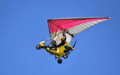Motor kite flying in the sky