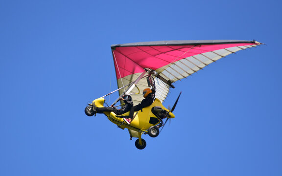 Motor kite flying in the sky