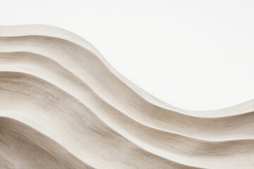 Obraz premium minimalist composition of smooth weathered rock formation shaped by wind and water over centuries