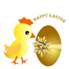 easter chick with egg