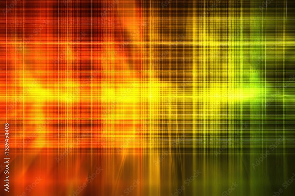 Poster an abstract grid background showcasing a vibrant spectrum of colors, with orange, yellow, and green 