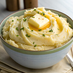 mashed potatoes with butter