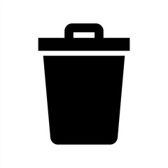 trash can,garbage can,rubbish bin icon, vector 10 eps.