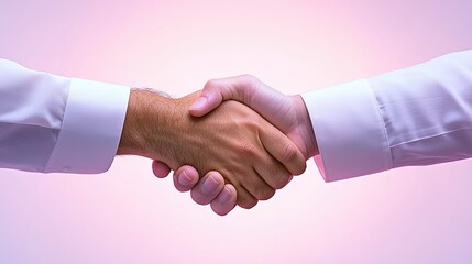World Day for Safety and Health at Work with a pastel glowing effect of a handshake, World Day for Safety and Health at Work Strengthening Employer-Employee Commitment to Workplace Well-Being.