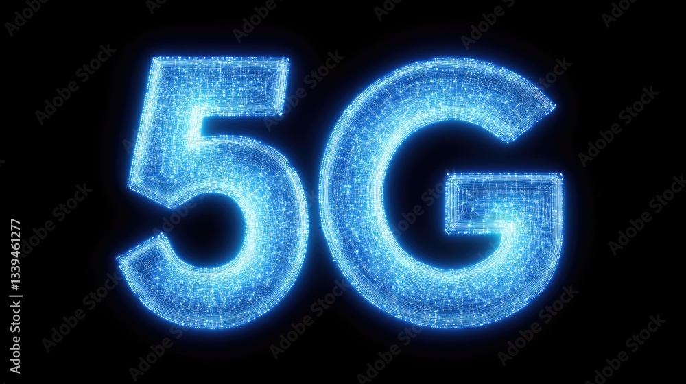 Poster a futuristic g networking concept enabling high-speed mobile communication.
