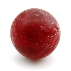 Fototapeta premium Red grape isolated on white background, close-up, showcasing detail, potential for food photography
