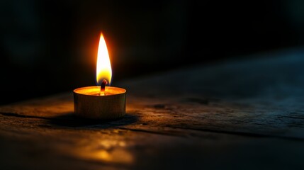 A Single Candle's Warm Glow