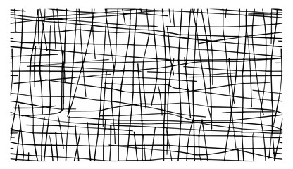 abstract cross lines pattern, black and white vector, minimal geometric background design
