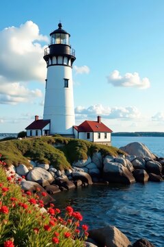 Annisquam Lighthouse, Gloucester, MA Classic New England scene , new england, gloucester