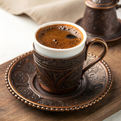 cup of coffee with cinnamon