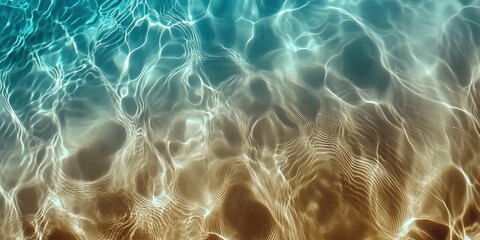 Patterns of sunlight on clear water