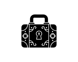 creative details Travel Suitcase Icon vector illustration