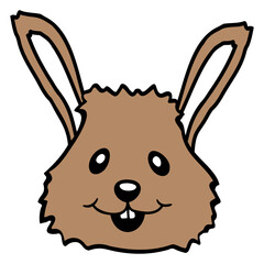 Bunny Rabbit Sweet Little Small Animal Cute Smile Design Lover Art Vector Illustration Card T-Shirt Poster Sticker Graphic Print Decorative Drawing Isolated Logo Decoration Symbol Creative Cool Style
