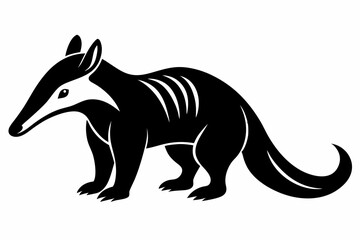 Obraz premium anteater line art silhouette vector illustration