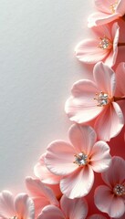 Obraz premium Elegant minimalist pearl design, clean backdrop, mother of pearl, reflecting, organic