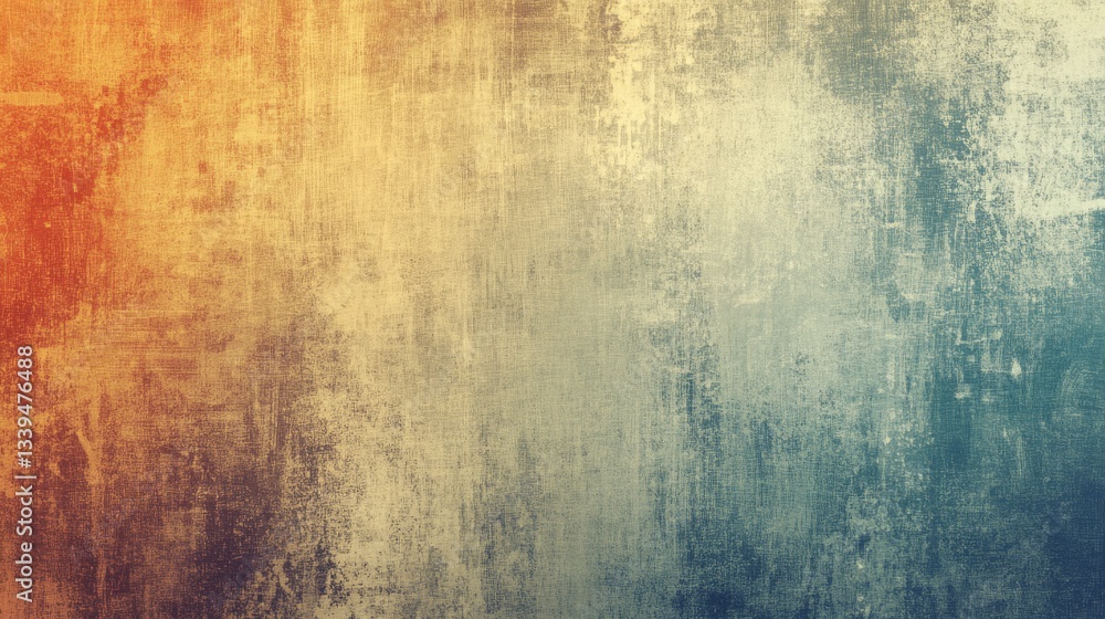 Poster retro gradient background with subtle grainy texture, vintage-inspired abstract backdrop for design 