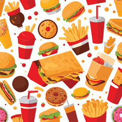 fastfood, fast, snack, food, meal, delicious, background, lunch, dinner, fat, american, burger, unhealthy, restaurant, meat, isolated, junk, menu, cheeseburger, tasty, set, hamburger, sandwich, cuisin