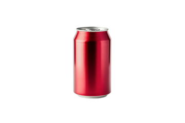Classic Red Soda Can, Refreshing Beverage for Any Occasion on transparent background