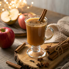 mulled wine with cinnamon sticks