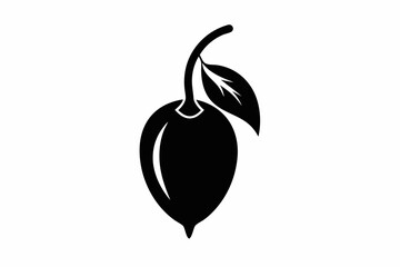 goji berry line art silhouette vector illustration