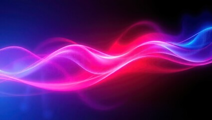 Abstract wave lines pattern dynamic colorful light flowing isolated on black background. concept of music, party, technology, modern. Abstract flowing wavy lines. Colorful dynamic wave