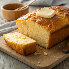 slice of bread with butter