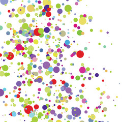 Light multicolor background, colorful vector texture with circles. Splash effect banner. Glitter silver dot abstract illustration with blurred drops of rain. Pattern for web page, banner,poster, card.