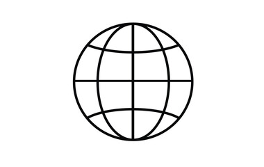 Website Icon – A simple and modern symbol representing a globe, browser window, or homepage, used to indicate internet presence, websites, or online navigation. Ideal for digital branding.