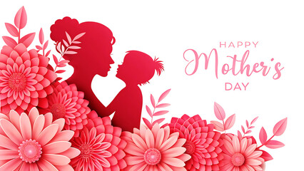 Happy Mother’s Day: Celebrating Love, Strength, and Sacrifice typography  ON PNG