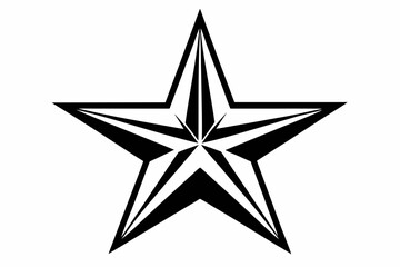 Fototapeta premium star line art silhouette vector illustration