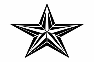 Obraz premium star line art silhouette vector illustration