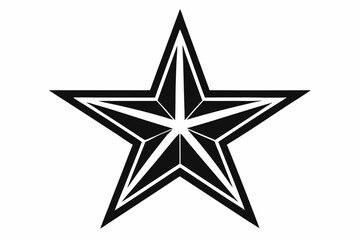 Fototapeta premium star line art silhouette vector illustration