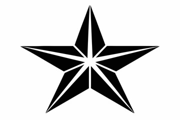 Obraz premium star line art silhouette vector illustration