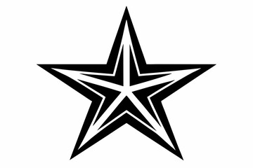 Fototapeta premium star line art silhouette vector illustration